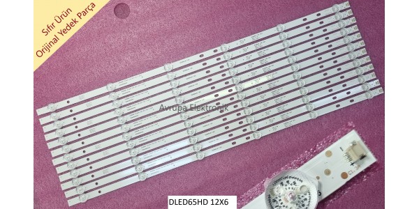 Dijitsu DJT65S Led bar, DLED65HD 12X6 1003, Tv ledleri